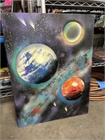 ORIGINAL PAINTING SPACE SIGNED