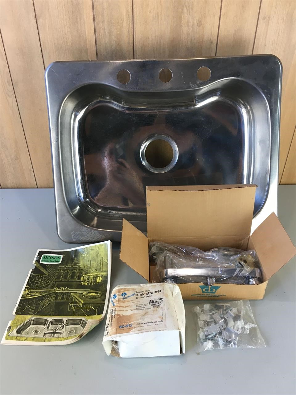 Vintage Stainless Steel Sink