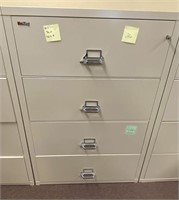 Fireproof Fireking Lateral File Cabinet 36W 19D