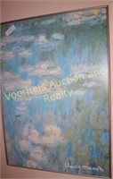 Monet print in frame