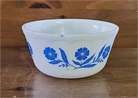 Hazel Atlas Scalloped Rim Blue Cornflower Bowl