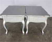Matching Silver End Tables