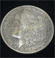 1897-S Silver Morgan Dollar EF