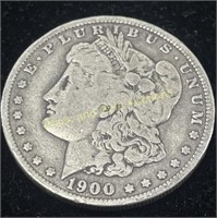 1900-0 Silver Morgan Dollar VF