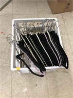 Plastic Crate w/ Fabric Hangers