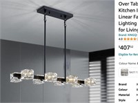 XINGQI Modern Black Chandeliers for Dining Room