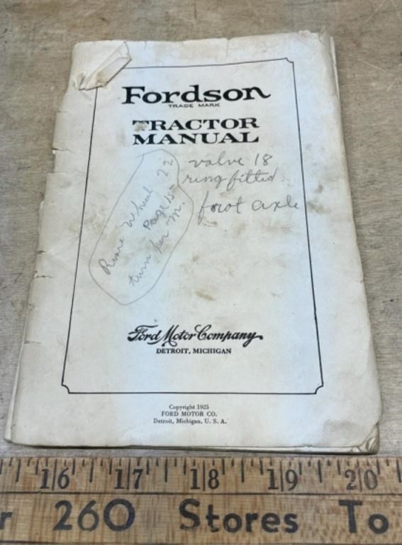 Fordson Tractor Manual (1925)
