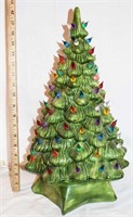 VINTAGE LIGHTED CHRISTMAS TREE