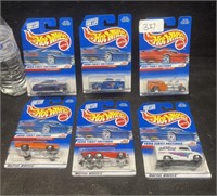 (6) 1997 & 1998 HOT WHEEL CARS