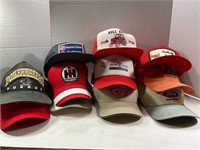 LARGE LOT OF ASSORTED HATS - MANY W/ LOCAL ADVER-