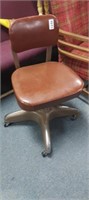 ANTIQUE ROLLING DESK CHAIR