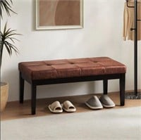 $169-Kyhl Faux Leather Upholstered Bench