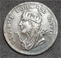 Bladud Founded Bath with His Swine Antique Token
