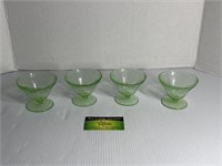 4 Uranium Glasses