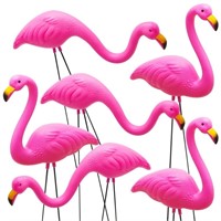 N8152  Syncfun Pink Flamingo Yard Decor, 6 Pcs