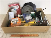 SMOKE AND FIRE ALARM, AND MISC GARAGE ITEMS