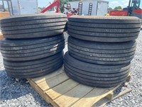 Lot Of (6) Samson 245/70R19.5 Tires