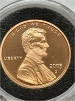 RARE 2003 S US LINCOLN 1 CENT PENNY PROOF COIN