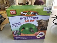 Interactive cat toy in box (kitchen)