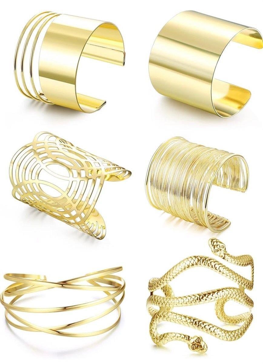 6 PCS UPPER ARM CUFF JEWELRY SET