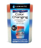 Luminite ColorChanging CitronellaCandle wLEDLights