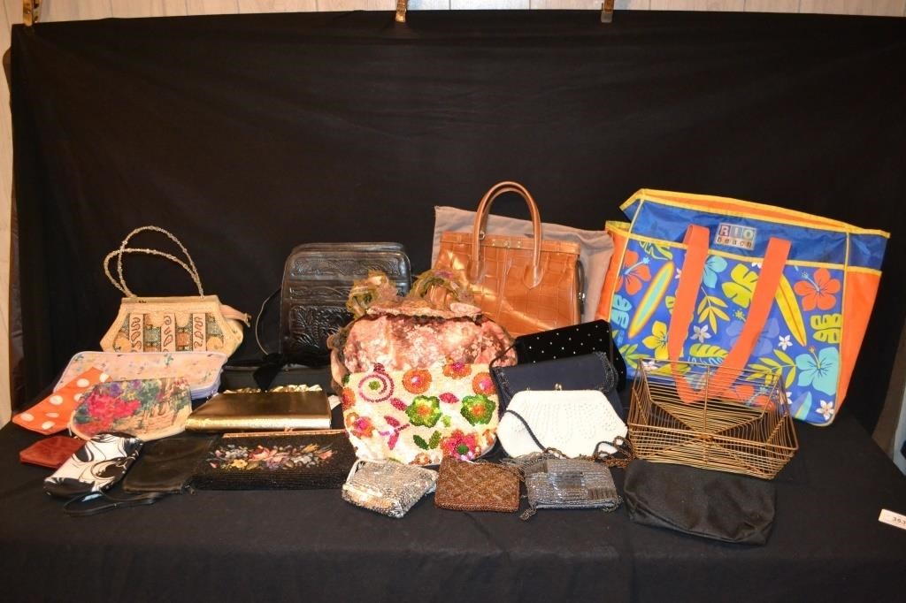 Lot Vintage & Modern Purses, Bags, Clutches & More