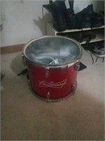 Budweiser drum made into laundry basket. Bonus