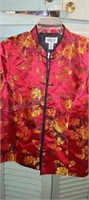 Ladies Asian Inspired Short Sleeve Blouse w tags