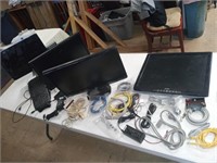 Computer monitors and cords