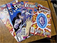 (4) Vintage Comics 3 Superman -1 Legion