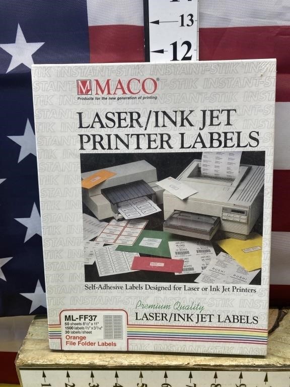 Sealed Laser/Ink Jet Printer Labels