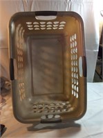 Brown laundry basket