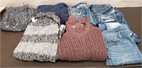 Lot of Ladies Clothes. Jeans, Sweaters, Skirt &