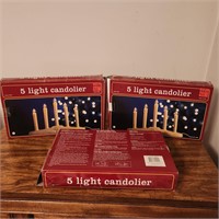 3 - 5 LIGHT CANDOLIERS