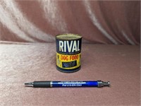 Rival Dog Food Coin Bank - 3"