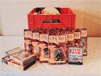 Civil war books and video tapes