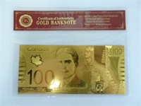 Gold Plated Replica Canadian Note