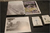 Lillington books, calendar, note holders
