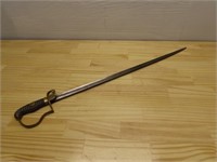 36" Antique sword. Marked 135 R 72.