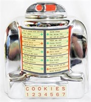 Vintage Vandor jukebox cookie jar, 10.5"