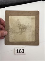 Antique Horse Buggy Mounted Photo