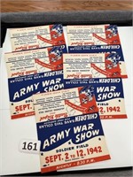 WW2 Army War Show Tickets GRAPHICS