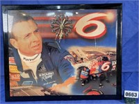 NASCAR Mark Martin Clock Picture 22.5x18.5"