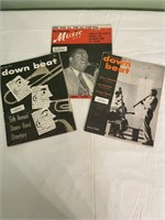 1950s "DOWN BEAT" AND "MUSIC" MAGAZINES