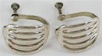 Vintage Sterling Silver Screwback Earrings - 8.98