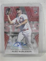 Alec Burleson Autograph Topps Baseball Card See