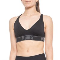 PUMA Women's Seamless Sports Bra (Black/Grey)