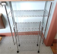 Pair Of Metal Shelving Units. Great For Storage!