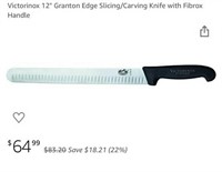 63 - VICTORINOX 12" SLICING/CARVING KNIFE (324)