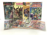 Twelve vintage bronze & copper age comics